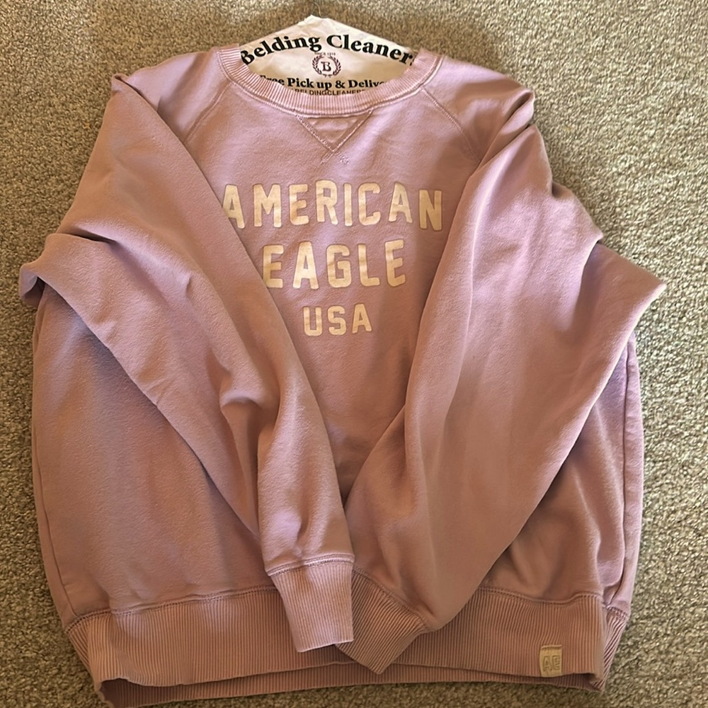 Purple American Eagle Crewneck